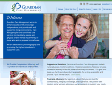 Tablet Screenshot of guardiancaremanagement.com